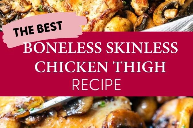boneless skinless chicken thighs and green beans
