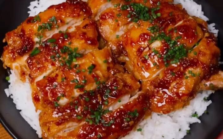 honey garlic chicken skillet