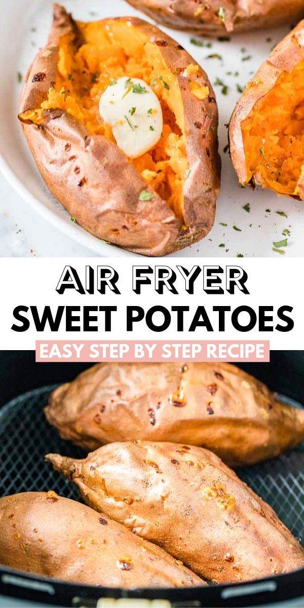 Air Fryer Baked Sweet Potatoes