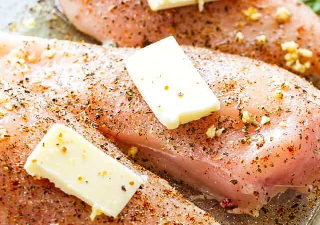baked chicken with herb and cheese breadcrumbs