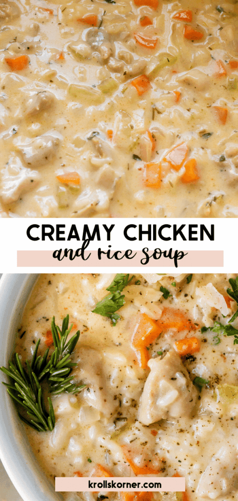 creamy rice soup recipe