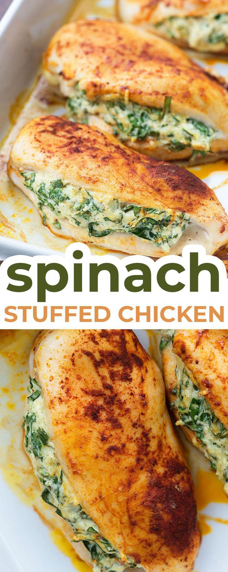 Easy Spinach Stuffed Chicken