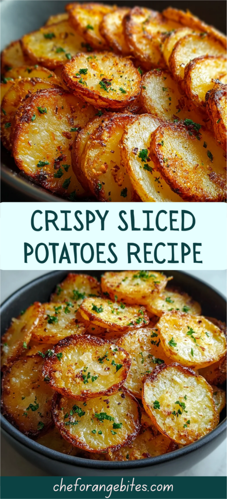 thin sliced potatoes in oven