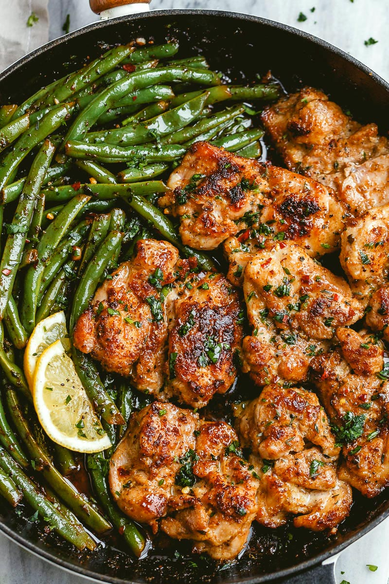 Garlic Butter Green Beans with Toasted Almonds
