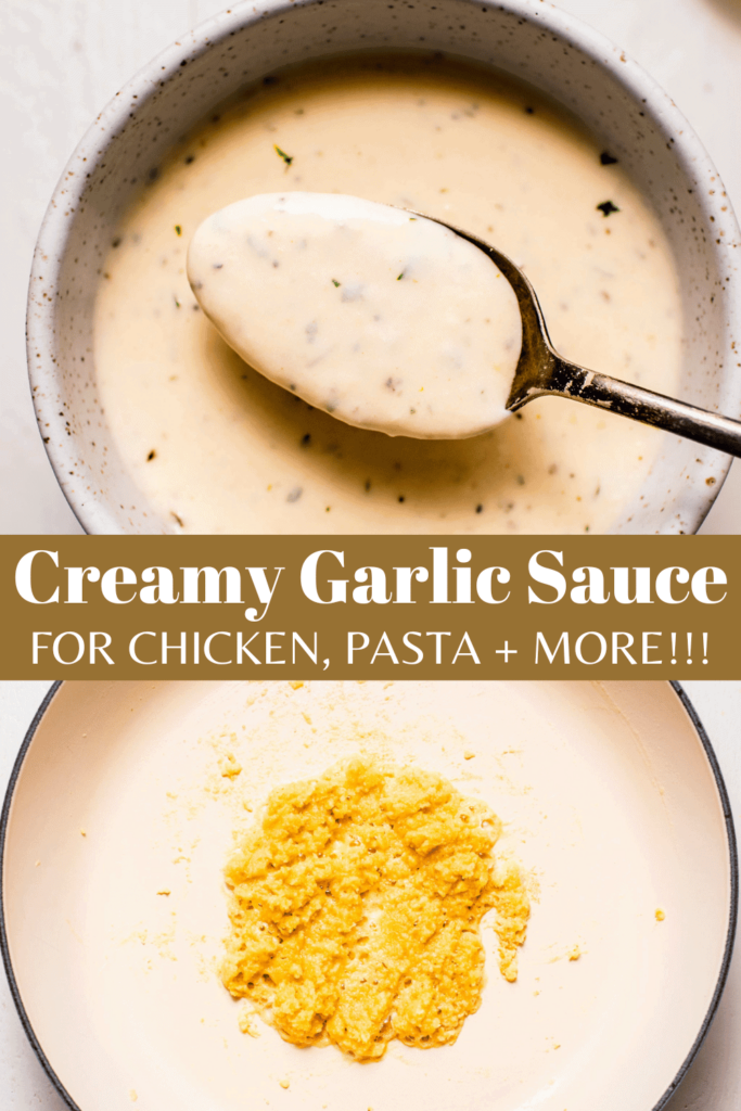 simple garlic cream sauce