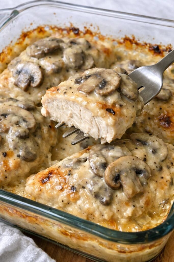 chicken with cream of mushroom soup