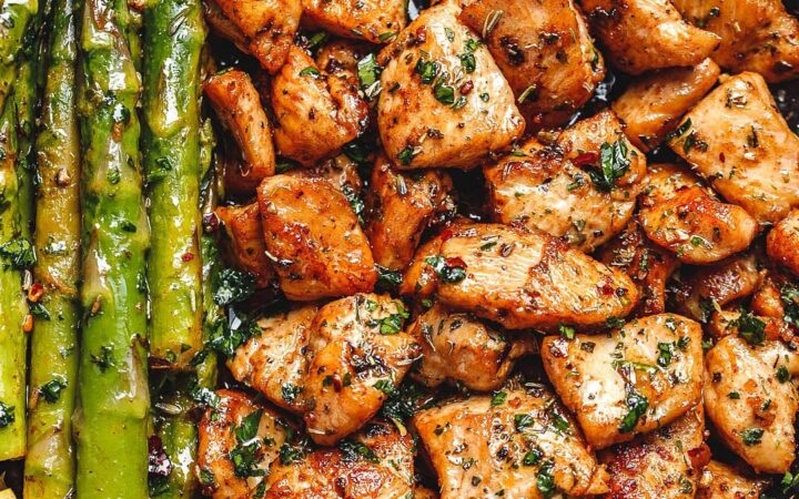 one pan chicken and veggies