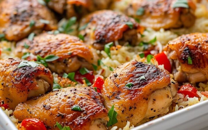one pan italian chicken and rice