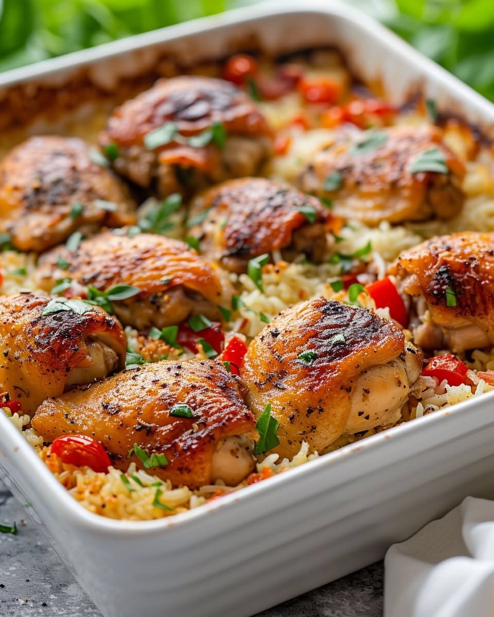 One Pan Italian Chicken And Rice