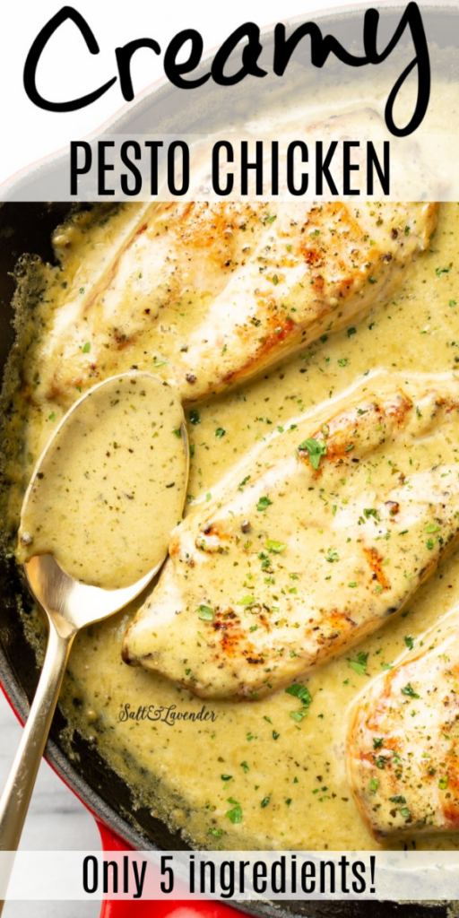 creamy pesto chicken pasta