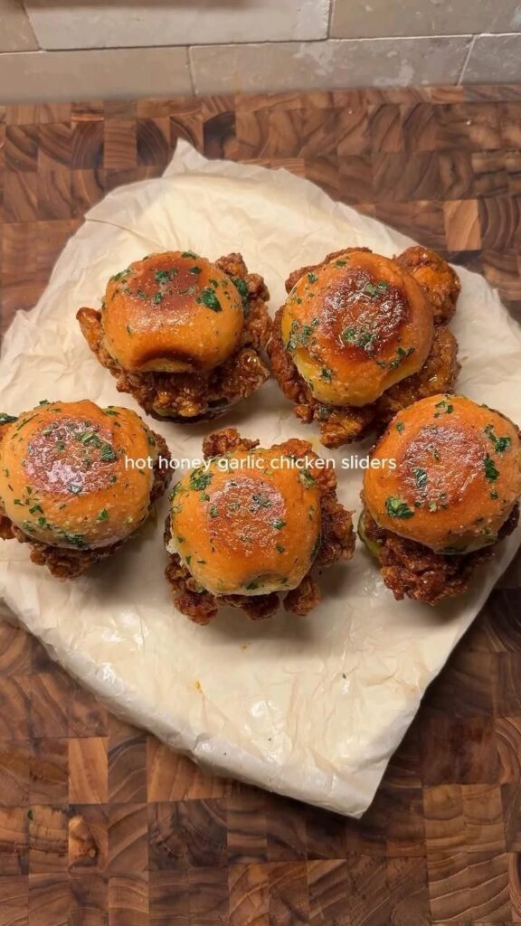 honey garlic chicken sliders