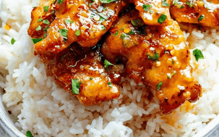 sticky honey garlic chicken recipe