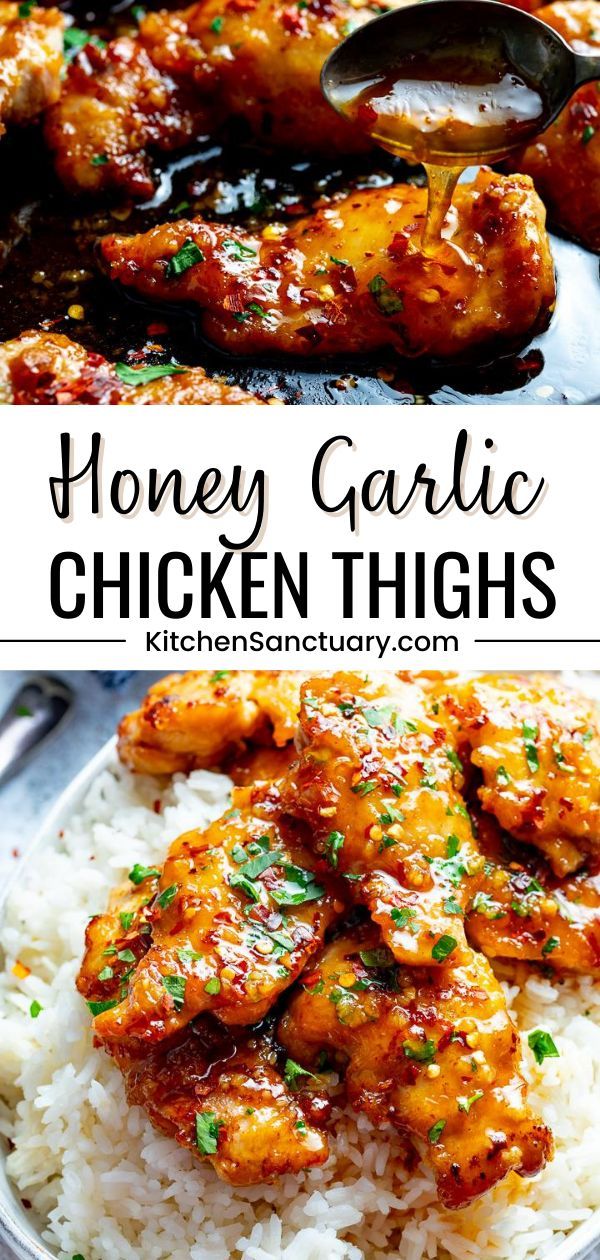 Honey Garlic Chicken Thighs