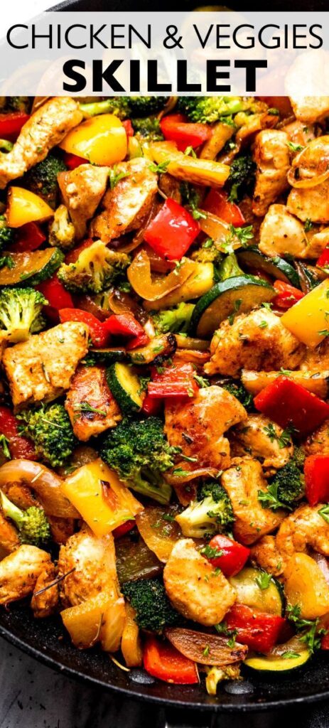 chicken and vegetables skillet