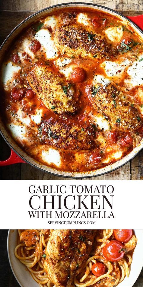 garlic tomato chicken mozzarella