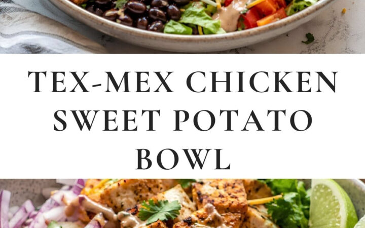 tex-mex chicken sweet potato bowl