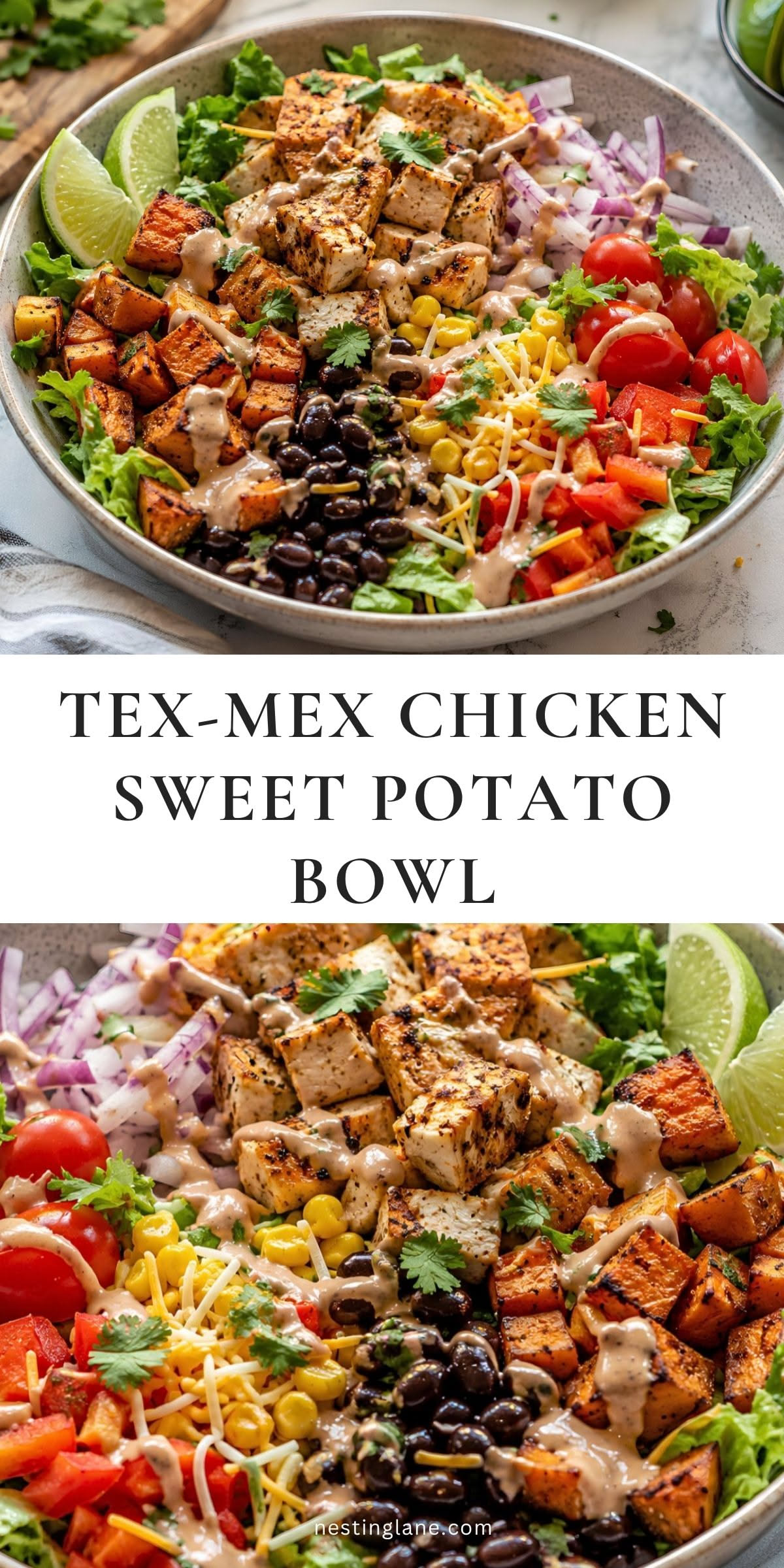 Tex-Mex Chicken Sweet Potato Bowl Recipe