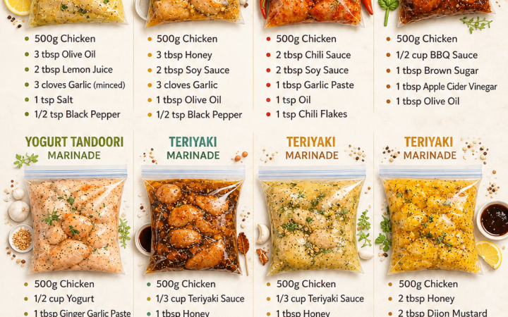 freezer friendly chicken marinades