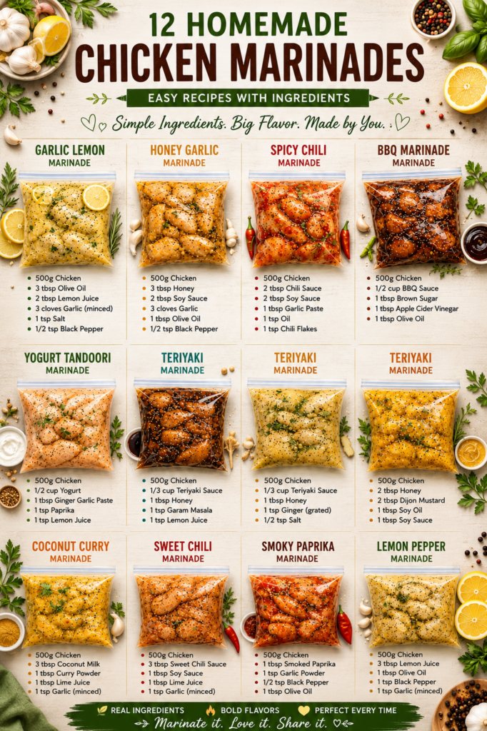 homemade chicken marinades