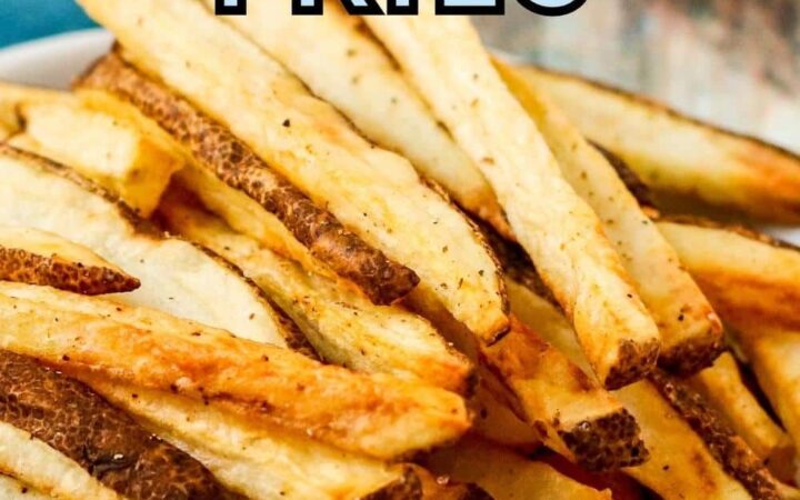 homemade french fries in air fryer oven