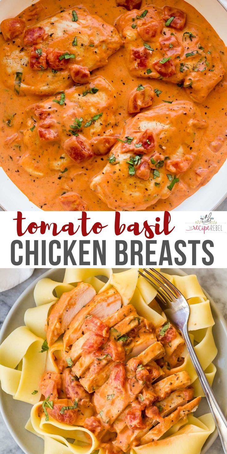 Tomato Basil Chicken Breasts