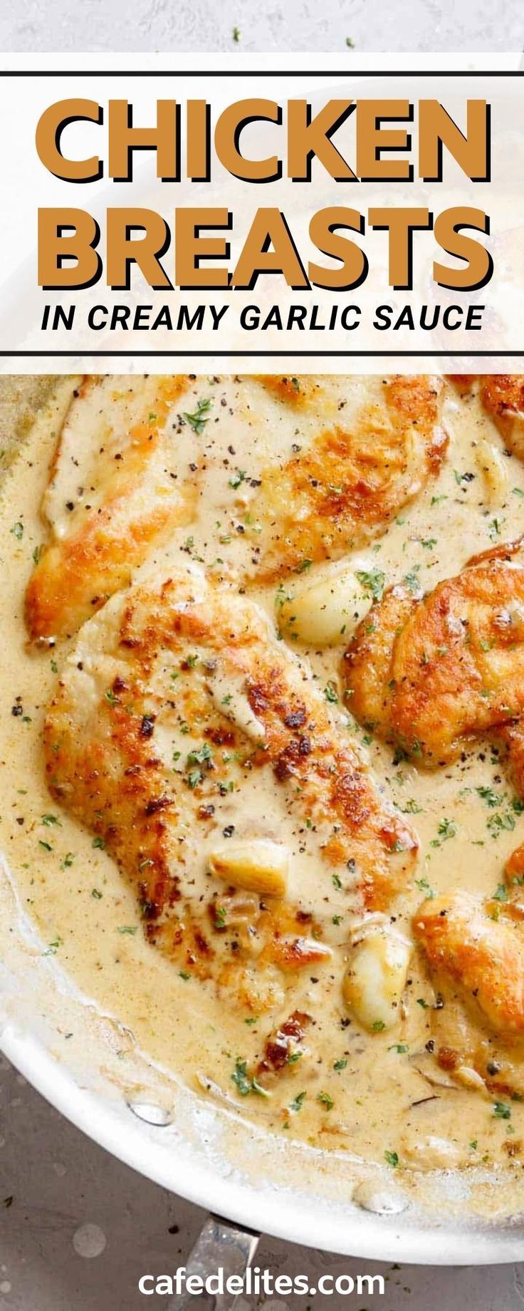 Chicken Breasts in Creamy Garlic Sauce
