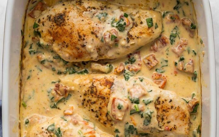 baked tuscan chicken