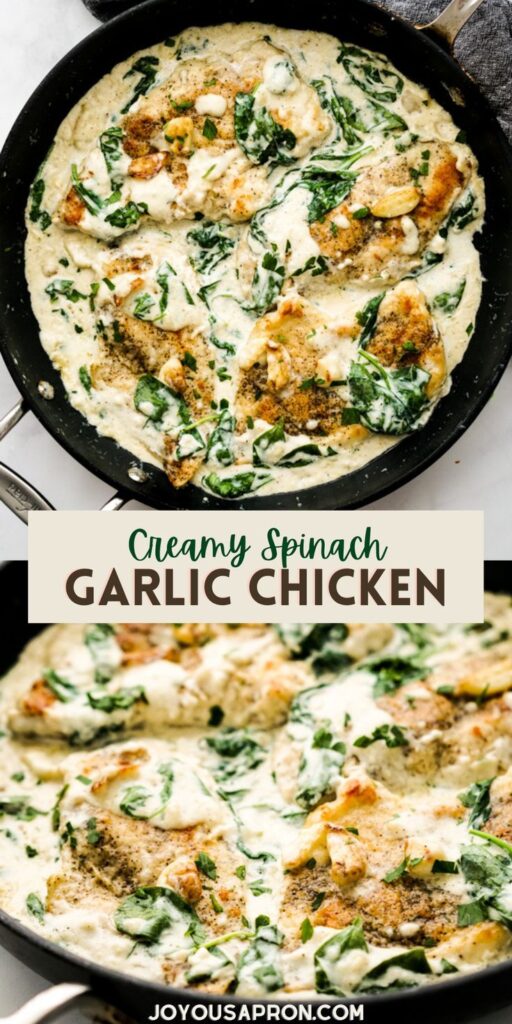 creamy spinach garlic chicken