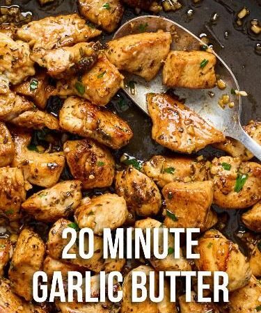 garlic butter chicken bites