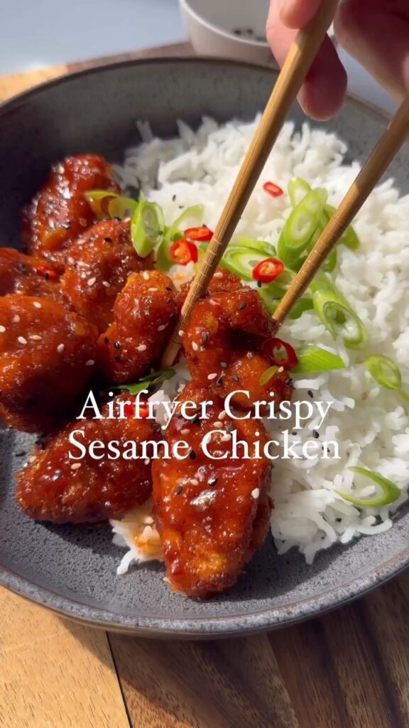 airfryer sesame chicken recipe