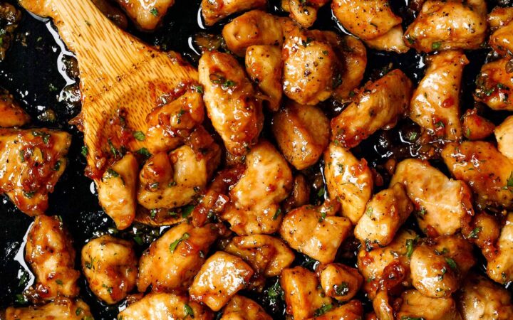 honey garlic chicken bites