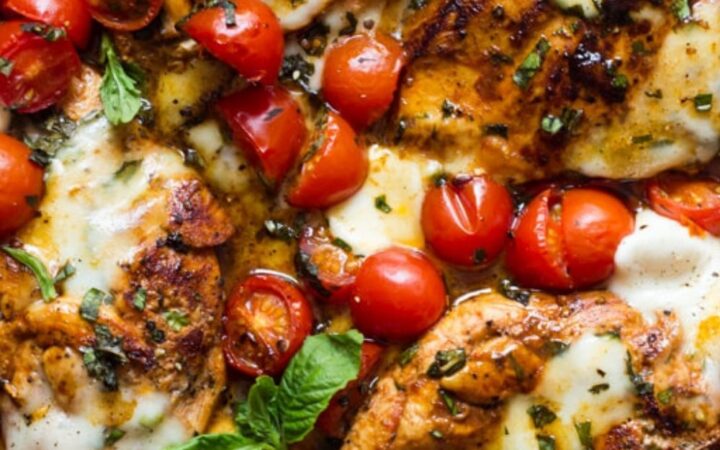 one pan balsamic chicken