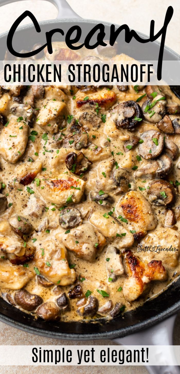 Creamy Chicken Stroganoff