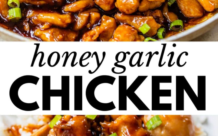 quick honey garlic chicken bites
