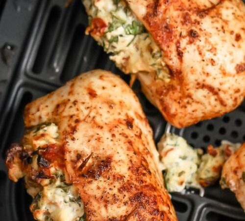 air fryer stuffed chicken breast