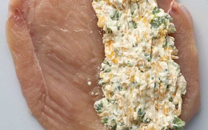 air fried stuffed chicken breast