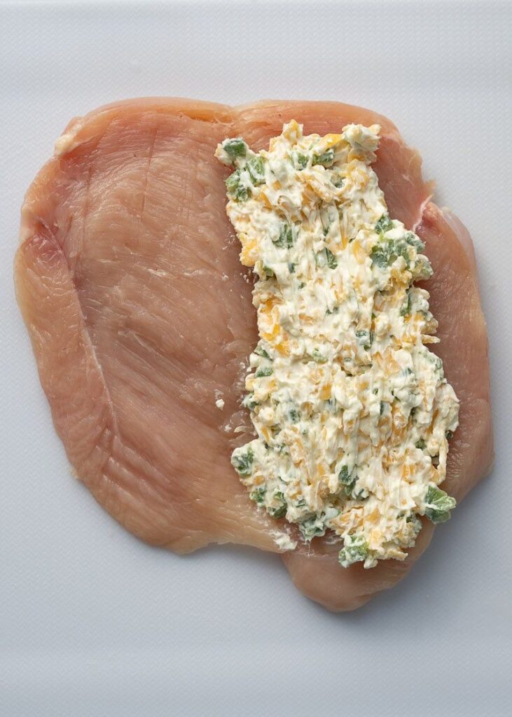 air fried stuffed chicken breast