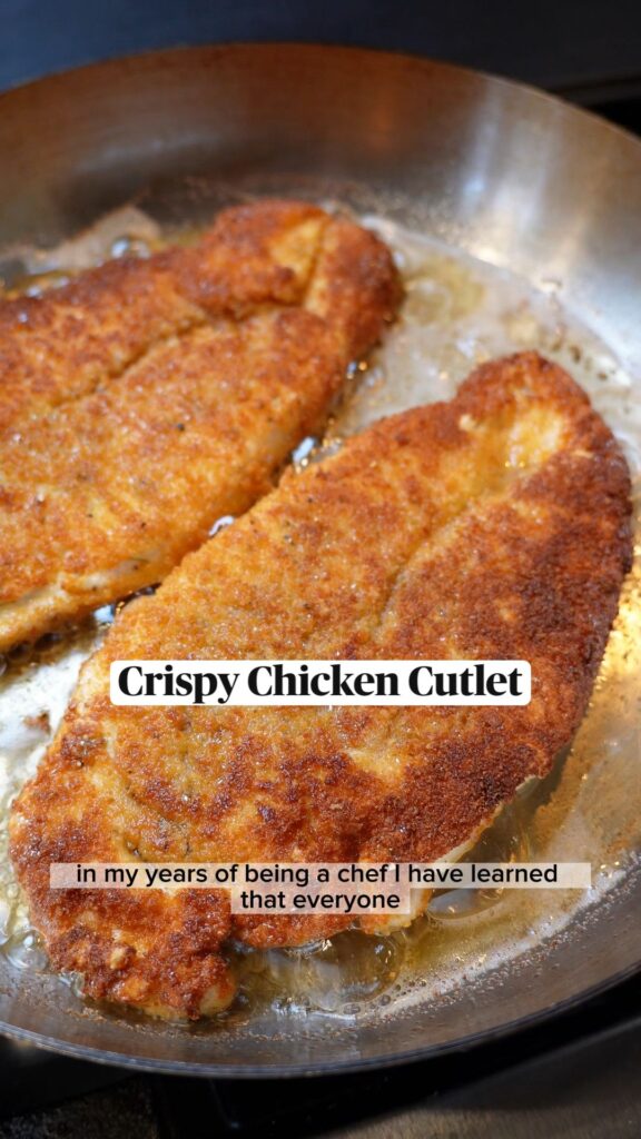 crispy chicken cutlet recipe