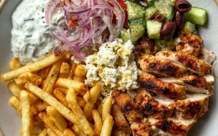 greek chicken plate