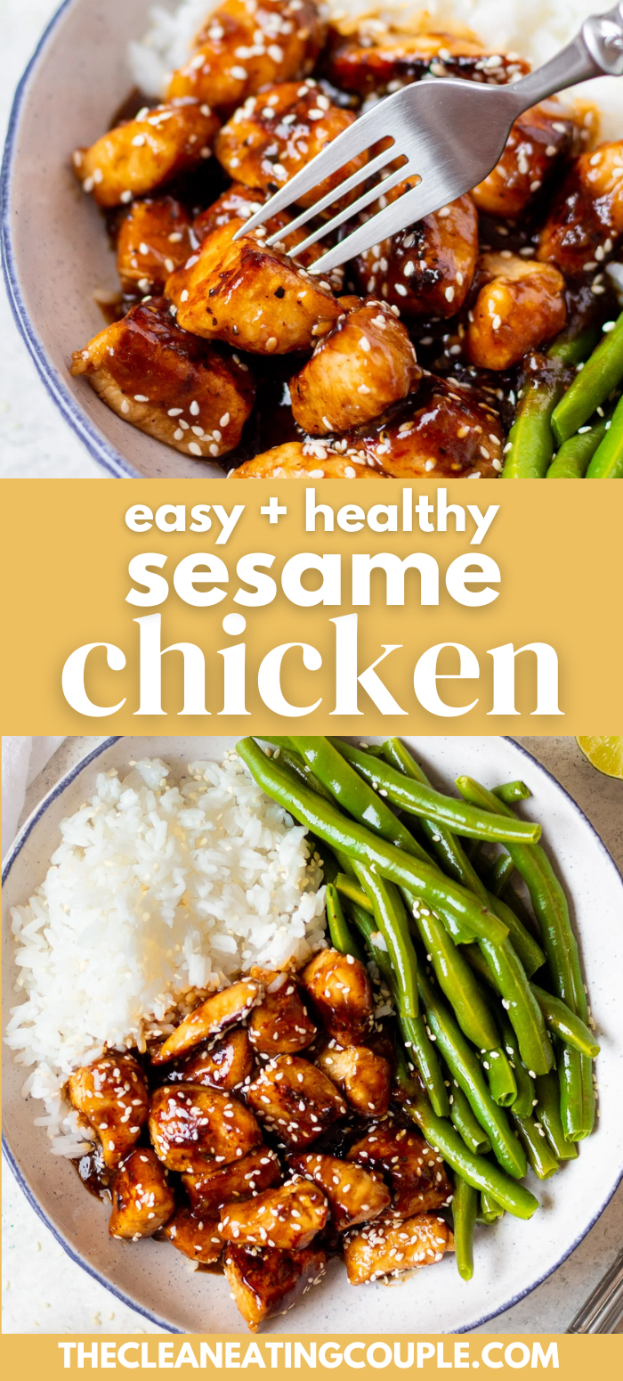 Easy + Healthy Sesame Chicken