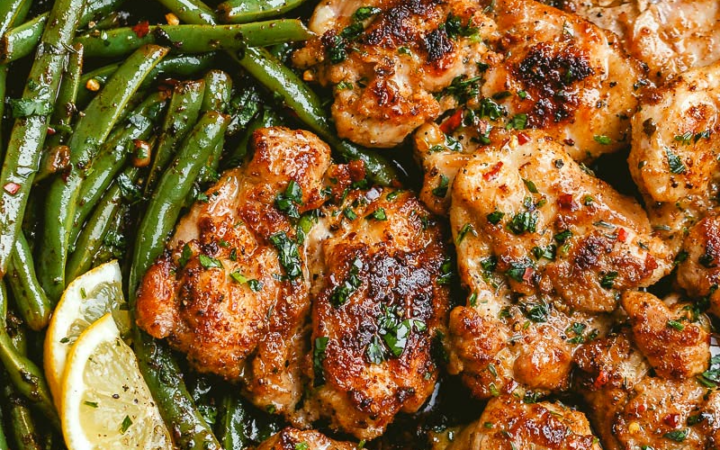 lemon garlic butter chicken skillet