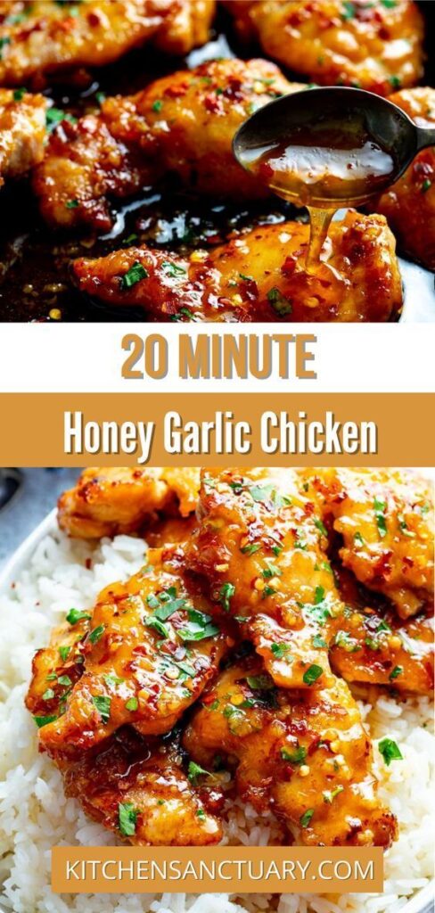 20 minute honey garlic chicken