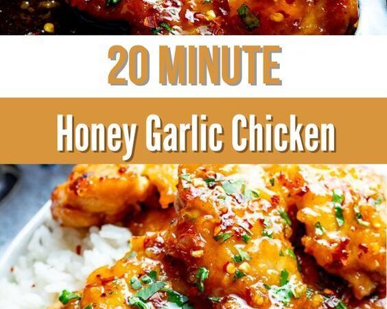 20 minute honey garlic chicken