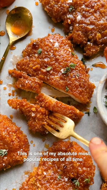 baked crunchy hot honey chicken