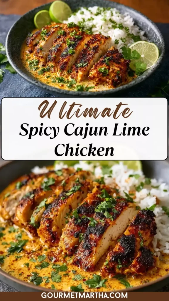spicy cajun lime chicken creamy sauce