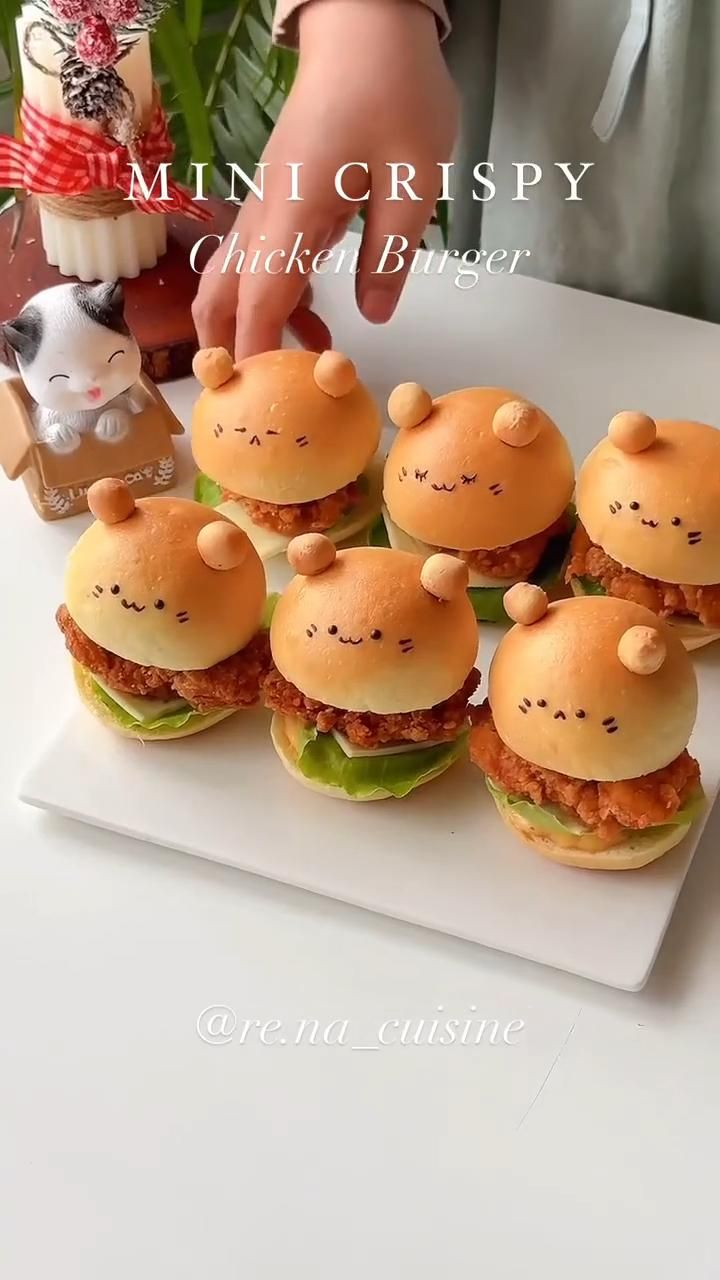 Mini Crispy Chicken Burger 🍔