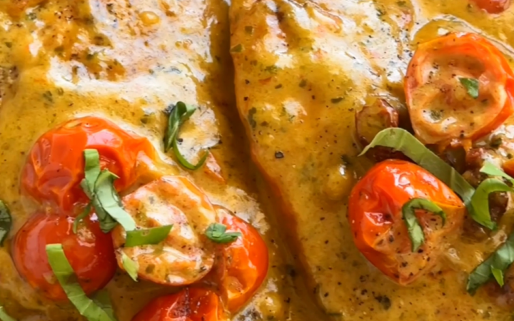 creamy pesto chicken recipe