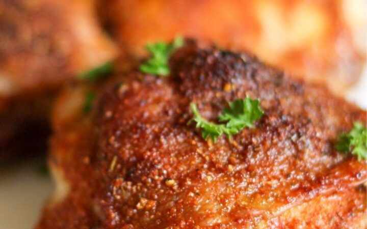 crispy chicken thighs in the oven