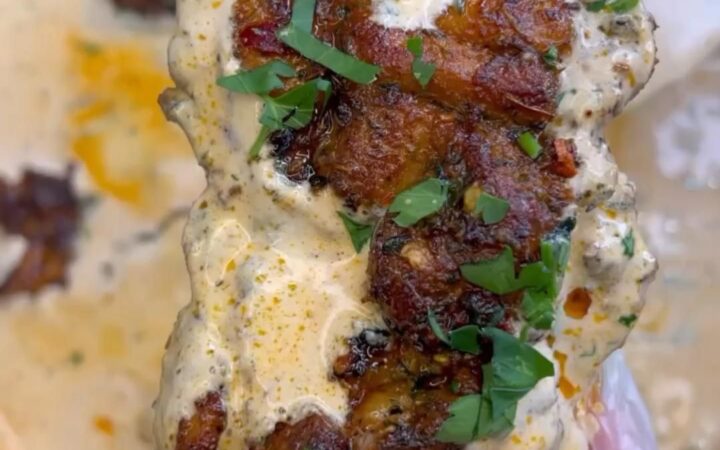 creamy garlic herb chicken recipe