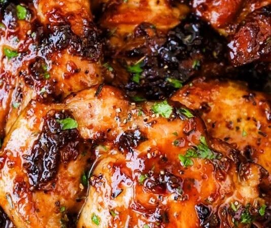 honey garlic chicken thighs
